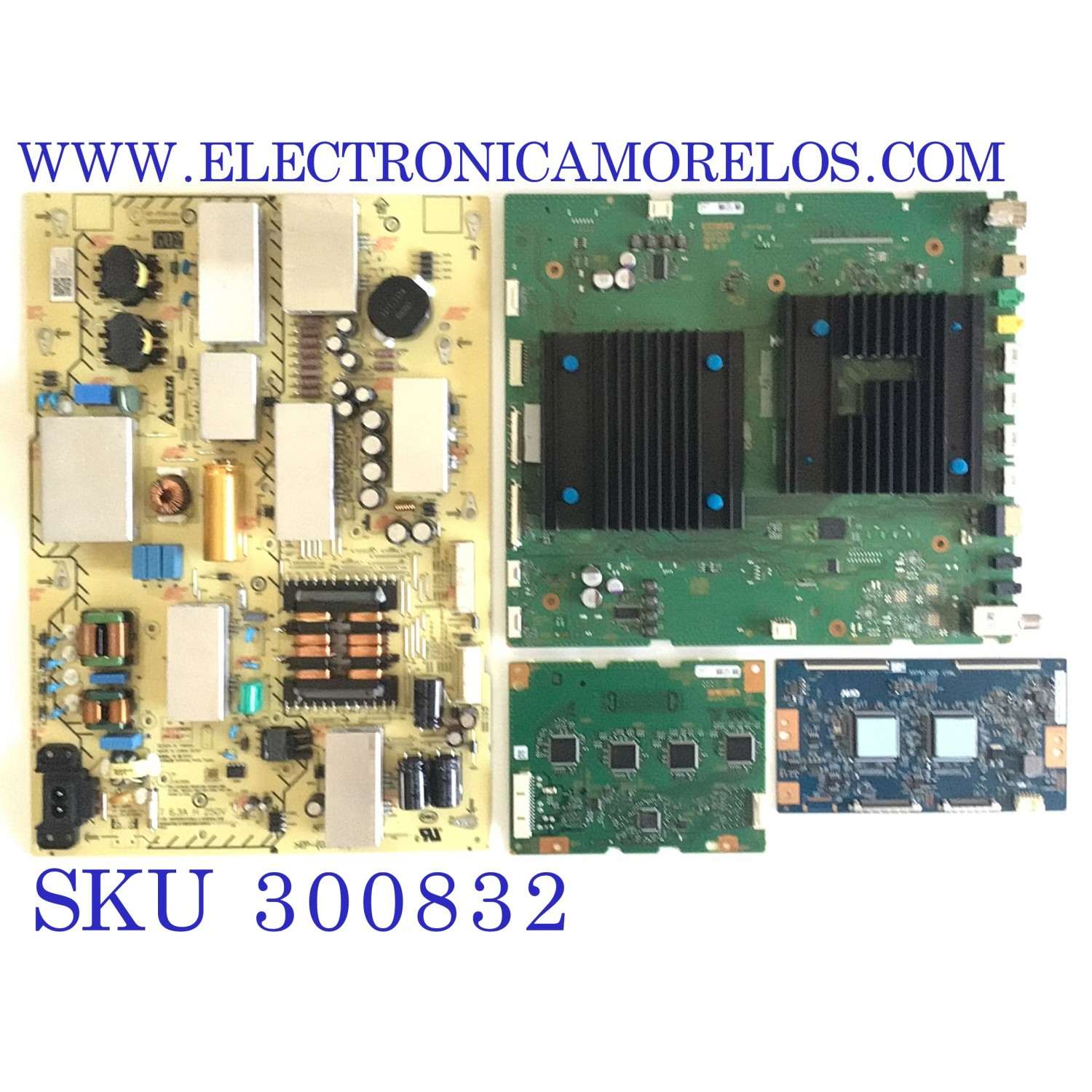 KIT DE TARJETAS PARA TV SONY / MAIN A-5011-882-A / 1-003-688-21 / FUENTE 1-006-108-22 / AP-P341AM / T-CON 55.65T59.C13 / 55T41 C05 CTRL / LED DRIVER A-5016-210-A / 1-004-243-22 / PANEL YDAF065DNU01 / MODELO XBR-65X950H / XBR65X950H